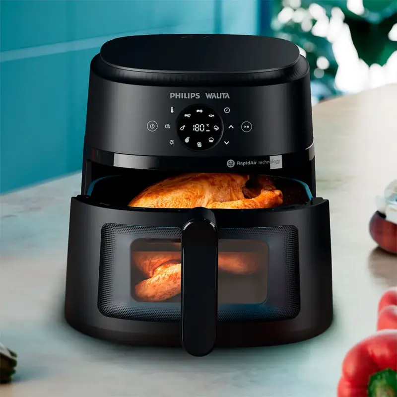 Fritadeira Airfryer Digital Série 2000 XL Philips Walita, 1700W, NA230, Preto 127V - Image 6