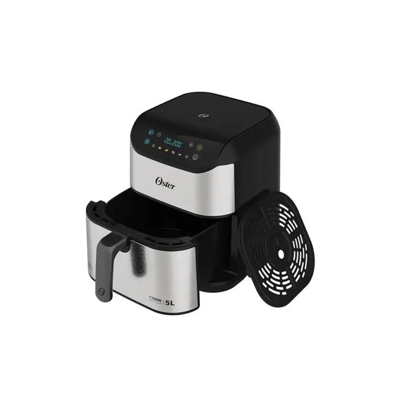 Fritadeira Elétrica Oster Digital 5L, Grelha Easy Clean, Painel Touch - OFRT930, Prata/Preto 220V - Image 5
