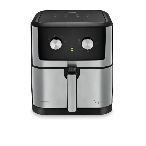 Fritadeira Elétrica Elgin CHROME 8L, Grelha Easy Clean, AFC80, Inox