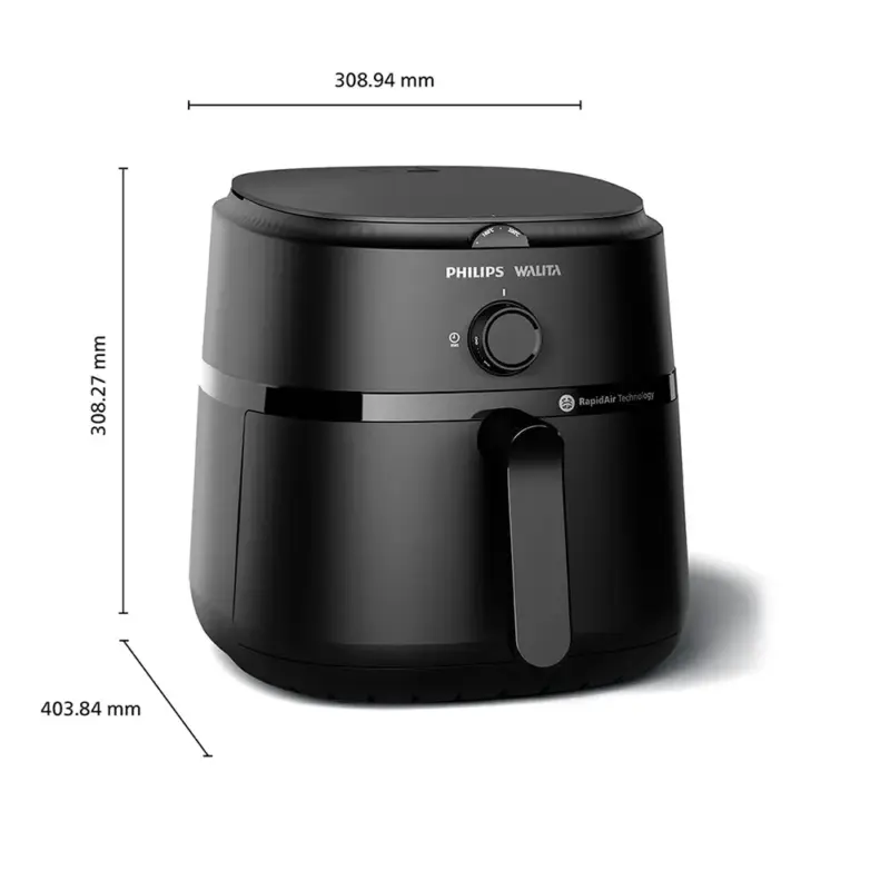 Fritadeira Airfryer Série 1000 XL Philips Walita, 1700W, NA130, Preto 127V - Image 3